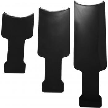 Tabla Seccionadora de Cabello Largo 3 Pcs para Peinar y Dar Color Negro