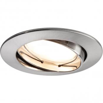 Smart Home 3‑er LED‑Einbaustrahler je 5,2 W/230 V IP23 dimmbar Silber Ø8,3 cm