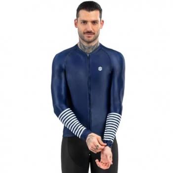Siroko M2 Alpine Long Sleeve Tee – XL, Blue/White, Men/Women