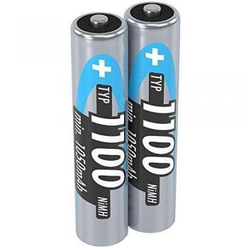 Batería recargable Ansmann 1100mAh tipo AAA NiMH, 2 unidades