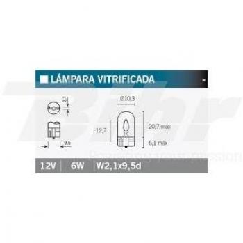 Bombilla Interior Coche 2886X 12V 6W W2.1x9.5d