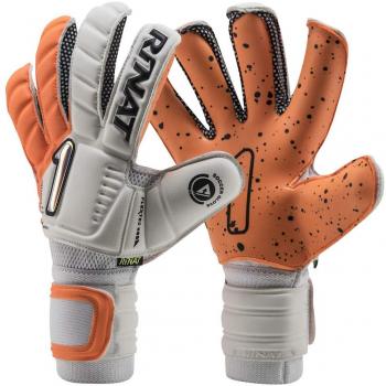 Rinat EGOTIKO Quantum Turf Handschuh für Torwart – Weiß-Orange, 10