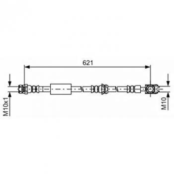BOSCH 1 987 481 592 Bremsschlauch für VW