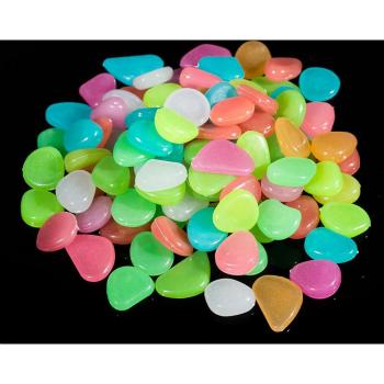 10 Pcs Light-emitting Pebble Stones for Fish Tank