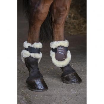 Brown Synthetic Sheepskin Full-Pack Norton XTR Fetlock Boots