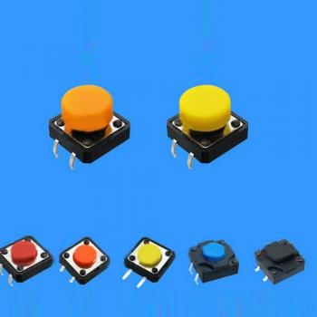 Tapa Táctil Redonda 12 mm – Pack de 100 – Naranja/Amarillo