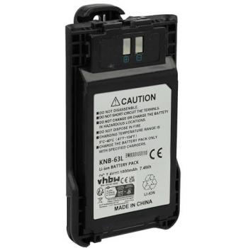 Batterie VHbw 7,4 V 1000 mAh Li‑ion pour radio talkie‑walkie Kenwood TK‑3000T / TK‑3000M2 / TK‑U100 / TK‑3501 + clip
