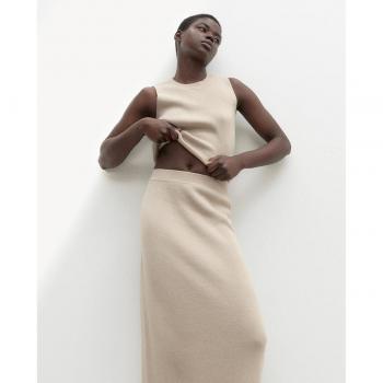 Falda midi Ecoalf de cintura alta