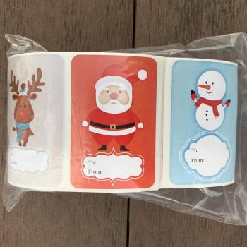 Festive Christmas Labels