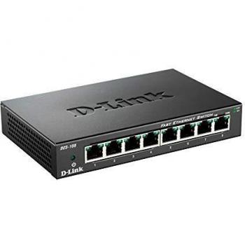 Switch 8 Ports Boîtier Métallique DES-108 | D-Link