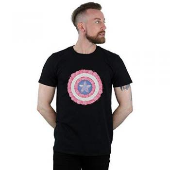 Camiseta Floral del Capitán América para Hombre