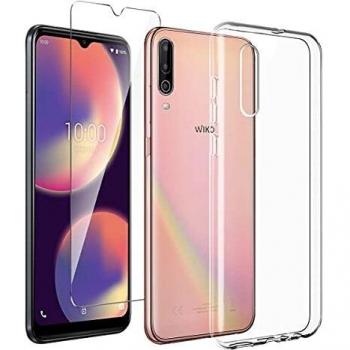 Cover Morbida in Silicone per Wiko View 4 Lite con Protezione in Vetro