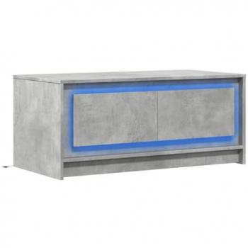Table latérale à lumières intégrées, gris béton – vidaXL