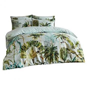 Forsteriana Palms 100% Cotton Duvet Cover Set