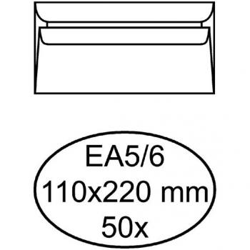 50 Stück Selbstklebende Briefumschläge 110x220mm von Quantore