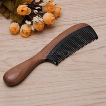 Green Sandalwood Ox Horn Hair Care Comb