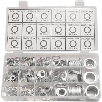 Kit de 450 Anillos de Sellado de Aluminio SSBGV