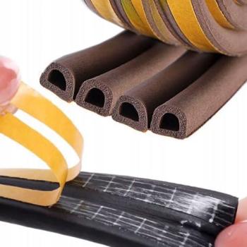 Bande de Caoutchouc Autocollante Type D 100 m Marron