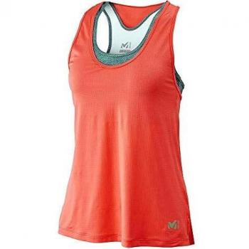 Millet Tank Top Pampilla para Mujer, Coral/Chic Urbano, L