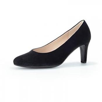 Gabor Modische Pumps Samtchevreau Schwarz 37,5
