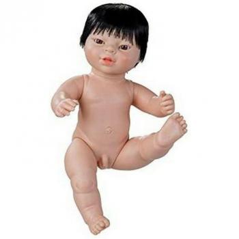 Bambola Berjuan Newborn 38 cm Asiatico/Orientale con Abbigliamento