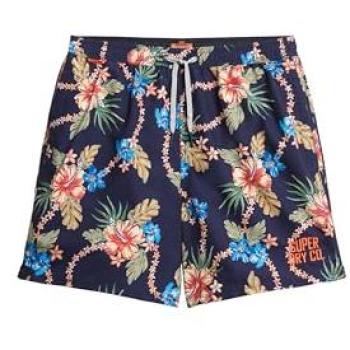 Superdry Pantaloncino estivo 16 Hawaii Print con catena tropicale navy M