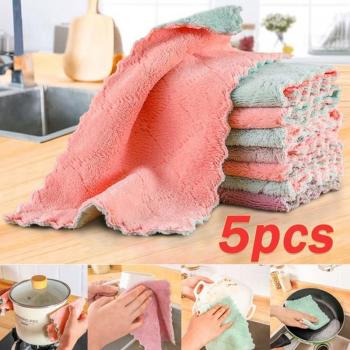 Paño Doméstico Superabsorbente Doble Capa 5 piezas