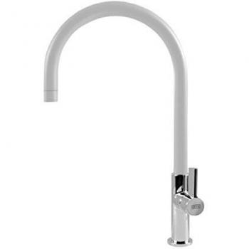 Elleci mmkvta79 volta miscelatore monocomando con canna alta girevole grigio aluminio 79