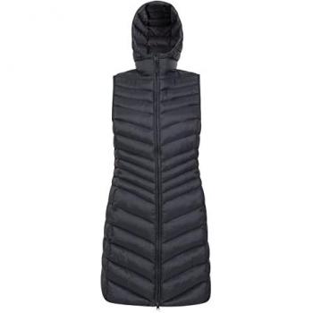 Gilet Padded Long Femme Florence Noir