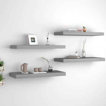 VidaXL Stylish Grey Floating Shelves