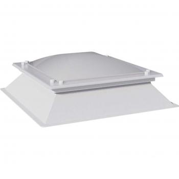 Matilla Claraboya Blanca 70x70 cm con Zócalo y Luz Natural