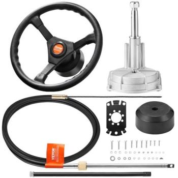 VEVOR Hydraulische Buitenkabel & Stuurwiel – 13 ft (SS13713)