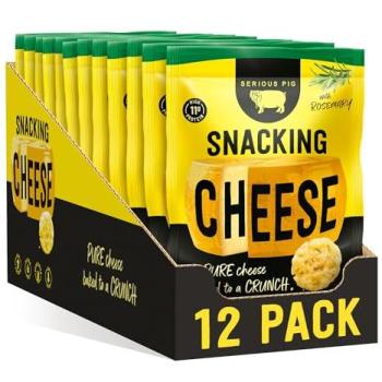Serious Pig Roasted Rosemary Cheese Crisps – 24 g (Pack of 24)