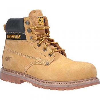 CAT Mens Powerplant Safety Boots (Honey)