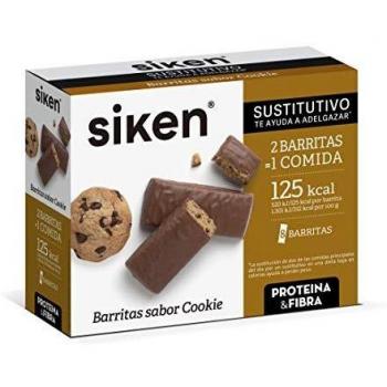 Siken Protein Barritas Sustitutivas Sabor Cookie 8 Unidades