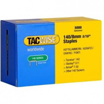 Tacwise Galvanized Finish Staples for Staple Gun, Size 8mm (Pack of 5000)