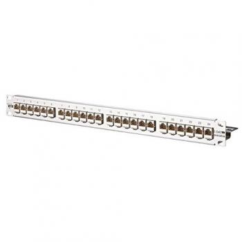 Metz Connect E-DAT Modul 24x8(8) 1HE Cat6A Edelstahl Patchpanel