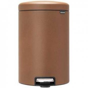 Brabantia Newicon Pedaalemmer 20 Liter – Kunststof Binnenemmer, Kleur Bruin