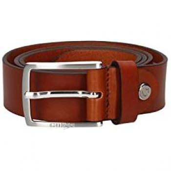 Ceinture homme élégante en cuir marron cognac