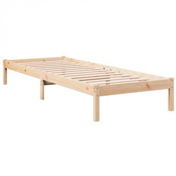 Cama extralarga sin colchón madera maciza de pino 90x220 cm