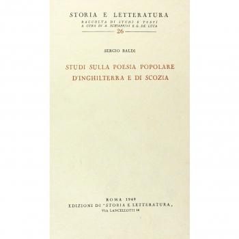 Studi sulla poesia popolare d'Inghilterra e di Scozia