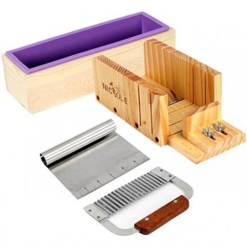 Adjustable Soap Mold with Stainless Steel Cutters for Handmade Soap