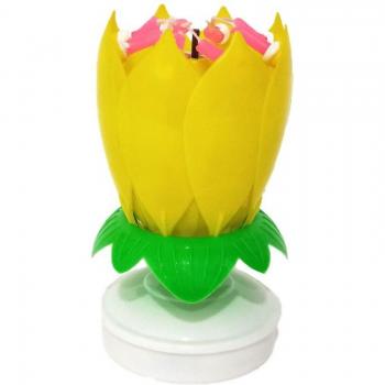Rotating Lotus Candle for Kids Party