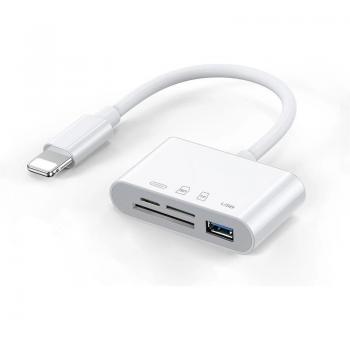 Hub USB 3.0 para Tarjetas SD y Micro SD con Carga Múltiple