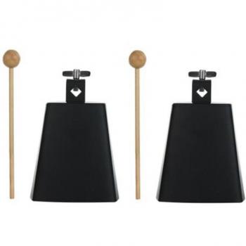Five‑Inch Cow Bell Pair – Drum Kit Accessory Set