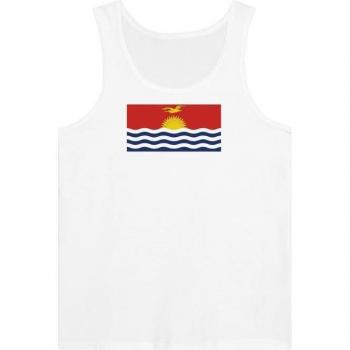 Kiribati SoftFit V-Neck – White – Cotton Blend, Unisex Style