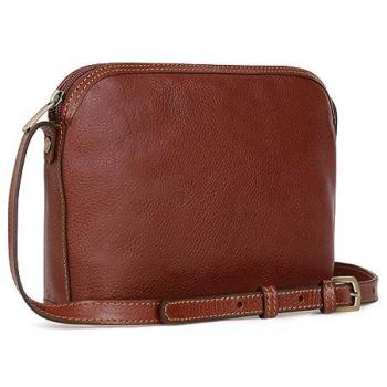 Sac à bandoulière en cuir République Marron
