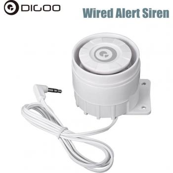 Kit de alarma Digoo DG-HOSA 433MHz con altavoces externos y sirena 3.5mm 12DC