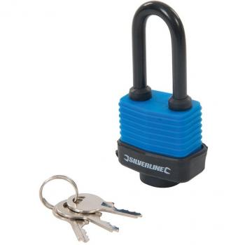 Silverline Weather-Resistant Padlock Long Shackle 48 mm