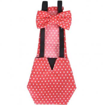 Creative Bow Tie Design Cotton Diaper for Farm Pets